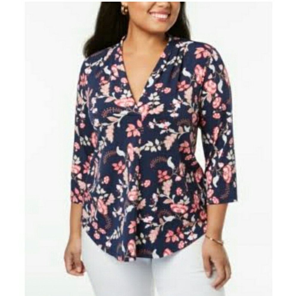 Charter Club Festive Chic Top XXL